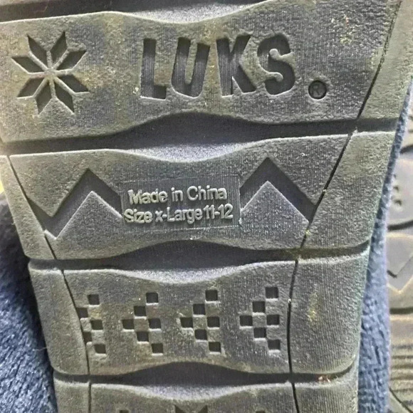 Muk Luks Women’s Slippers Porchia Blue with tassels. Size X Large 11-12 - Picture 10 of 10